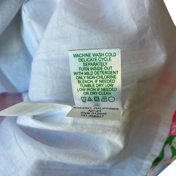 Lilly Pulitzer,’ Celestial blue cay to my heart’, MAURINA linen shift dress - Picture 11 of 12